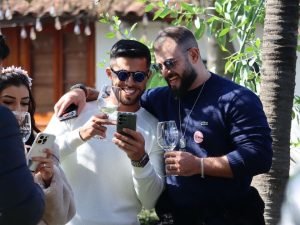 Having fun at Undurraga Winery